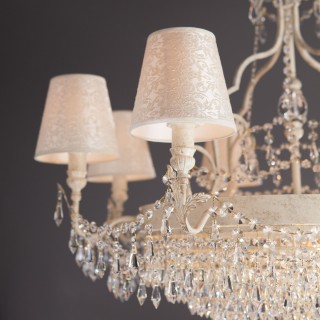 Подвесная люстра 305/15 белый с золотом-foto4