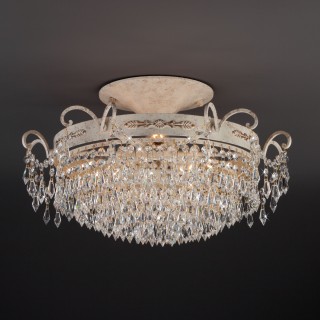 Потолочная люстра 305/6 белый с золотом-foto2