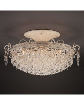 Потолочная люстра 305/8 белый с золотом-foto3