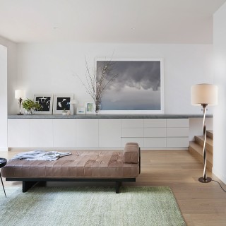 Торшер со светодиодной подсветкой 990 белый / коричневый-foto2