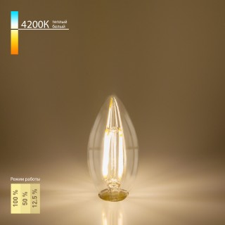 Филаментная лампа 'Свеча' Dimmable 5 Вт 4200K E14 BL134