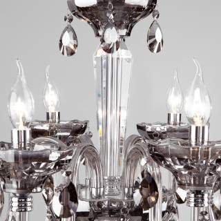 Подвесная хрустальная люстра 309/8 хром-foto2