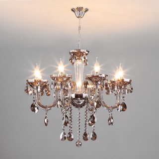 Подвесная хрустальная люстра 309/8 хром-foto3