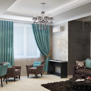 Подвесная хрустальная люстра 309/8 хром-foto4