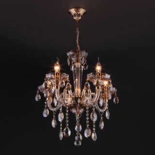 Классическая хрустальная люстра 310/5 золото-foto4