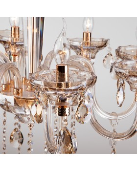 Классическая хрустальная люстра 310/8 золото-foto3