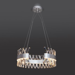 Подвесная светодиодная люстра 432/1 серебро-foto4