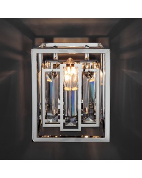 Настенный светильник с хрусталем 312/1 хром-foto2