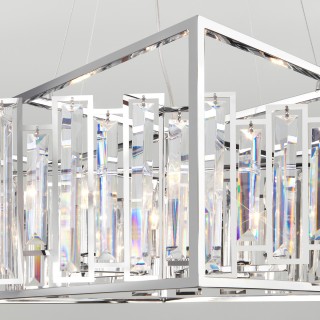 Подвесная люстра с хрусталем 312/6 хром-foto3