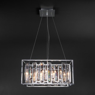 Подвесная люстра с хрусталем 312/6 хром-foto4