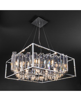 Подвесная люстра с хрусталем 312/9 хром-foto3