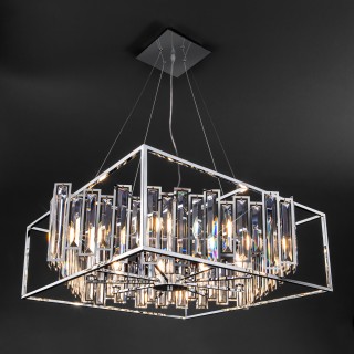 Подвесная люстра с хрусталем 312/9 хром-foto3