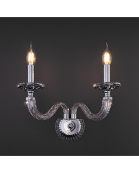 Классическое хрустальное бра 318/2 хром-foto2