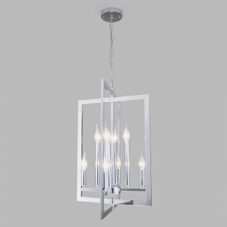 Подвесная люстра в стиле лофт 327/8 хром-foto2