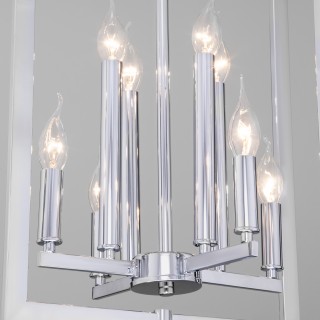 Подвесная люстра в стиле лофт 327/8 хром-foto4