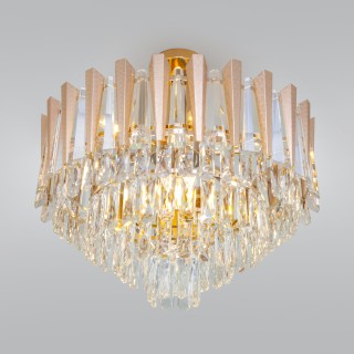 Потолочная люстра с хрусталём 328/9 золото-foto3