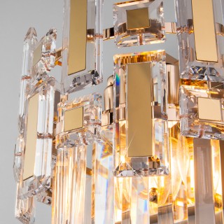 Настенный светильник с хрусталем 330/2 золото-foto2