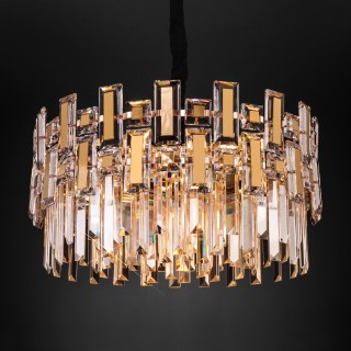 Подвесная люстра с хрусталём 330/6 золото-foto4