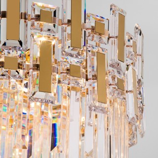 Потолочная люстра с хрусталём 330/9 золото-foto2