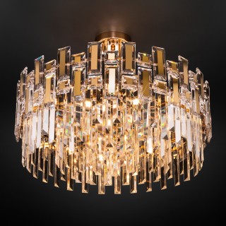 Потолочная люстра с хрусталём 330/9 золото-foto3