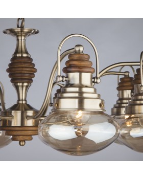 Подвесная люстра Умный дом 366/8 античная бронза-foto3