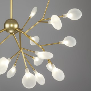 Подвесная люстра Умный дом 341 золото / белый-foto2