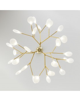 Подвесная люстра Умный дом 341 золото / белый-foto3