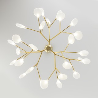 Подвесная люстра Умный дом 341 золото / белый-foto3