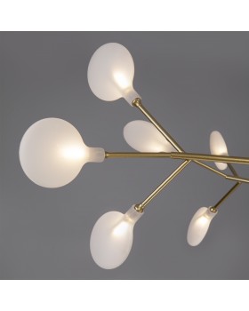 Подвесная люстра Умный дом 342 золото / белый-foto4