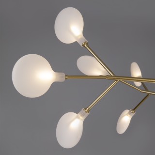 Подвесная люстра Умный дом 342 золото / белый-foto4