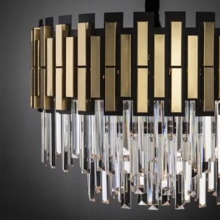 Подвесная люстра Умный дом 337/8 золото / черный-foto2