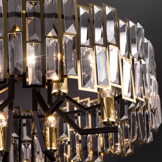 Потолочная люстра Умный дом 339/8 золото / черный-foto2