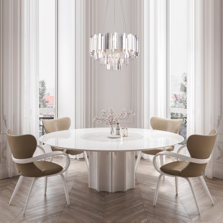 Подвесная люстра Умный дом 340/6 серебро-foto3