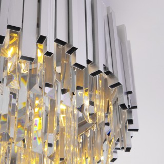 Потолочная люстра Умный дом 340/9 серебро-foto2