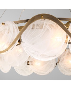 Подвесная люстра Умный дом 354/6 античная бронза-foto2