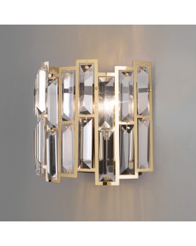 Бра с хрусталем 339/2 золото / черный Бра с хрусталем 339/2 золото / черный