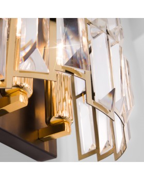 Бра с хрусталем 339/2 золото / черный-foto3