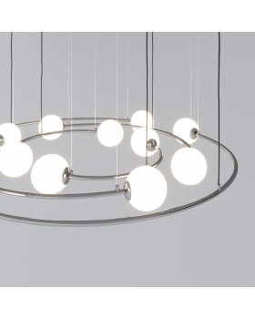 Подвесной светильник в стиле лофт 360/12 хром-foto2