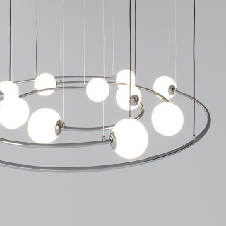 Подвесной светильник в стиле лофт 360/12 хром-foto2