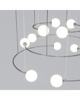 Подвесной светильник в стиле лофт 360/12 хром-foto4