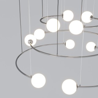 Подвесной светильник в стиле лофт 360/12 хром-foto4