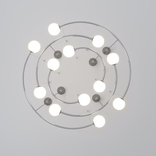 Подвесной светильник в стиле лофт 360/12 хром-foto5