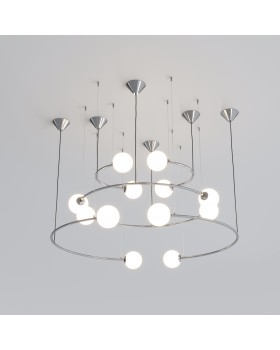 Подвесной светильник в стиле лофт 360/12 хром-foto6