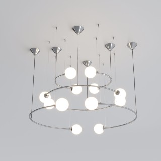 Подвесной светильник в стиле лофт 360/12 хром-foto6