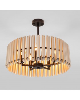 Потолочная люстра в стиле лофт 361/5 черный / шампань-foto2