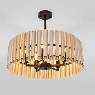 Потолочная люстра в стиле лофт 361/5 черный / шампань-foto2