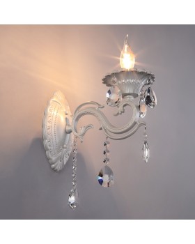 Бра классическое с хрусталем 294/1 белый-foto3