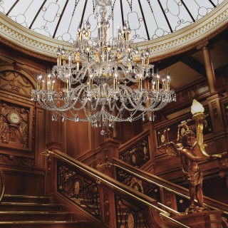 Хрустальная люстра 520/20 + 14 + 8 золото-foto2