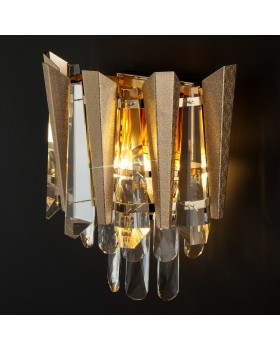 Хрустальный бра 328/2 золото-foto2