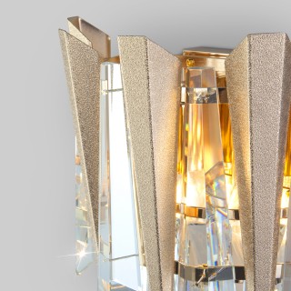 Хрустальный бра 328/2 золото-foto7